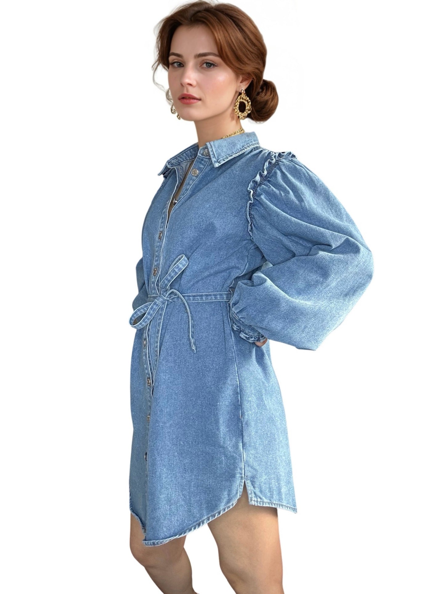 blue frock denim