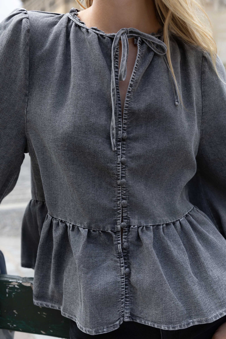 Vivienne Denim Shirt - ANNIVRE