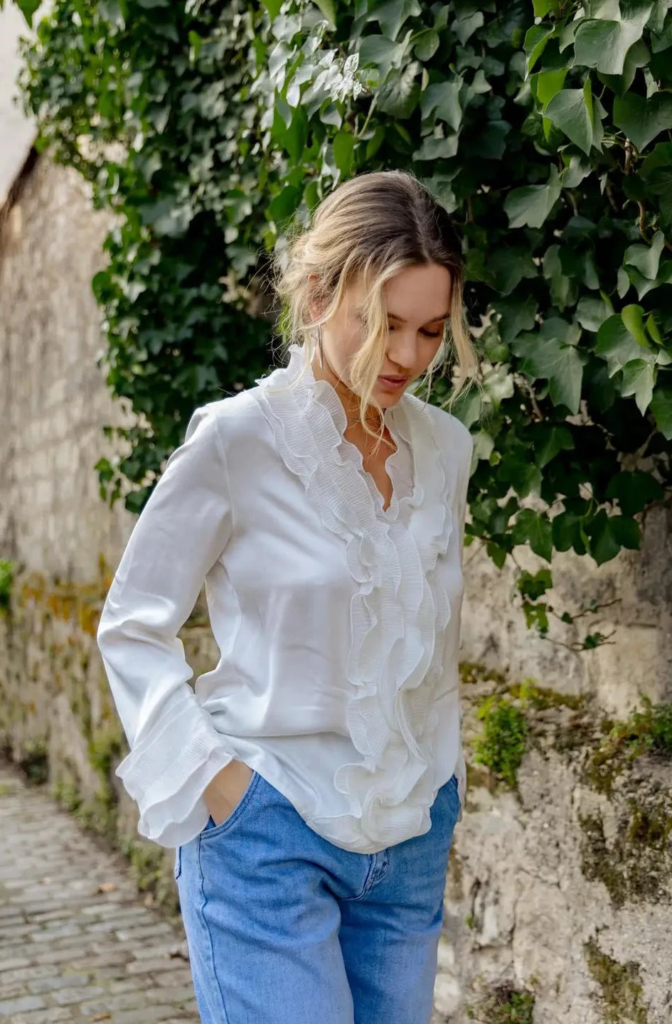 Colette Satin Blouse
