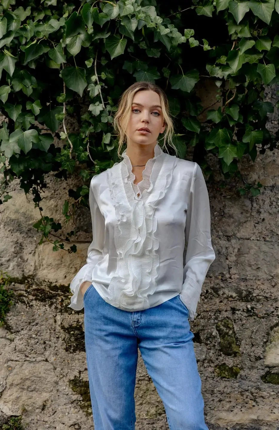 Colette Satin Blouse
