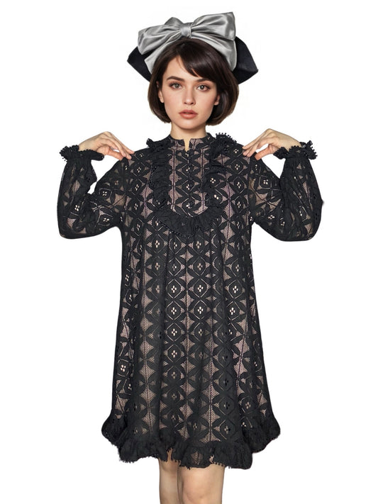 Geneviève Lace Midi Dress