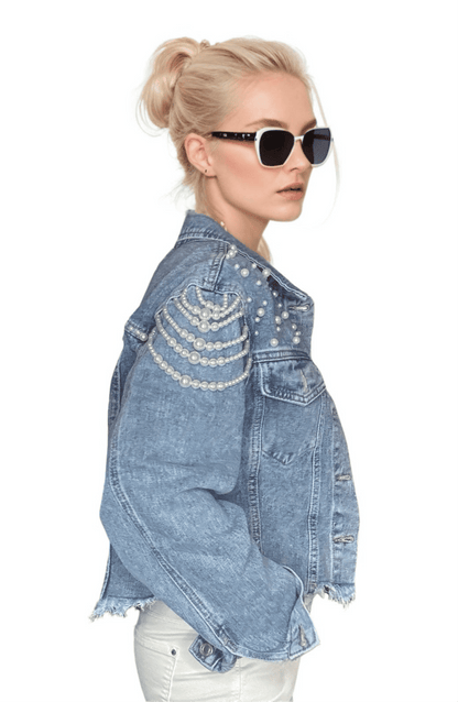 Victoire Pearl Denim Jacket
