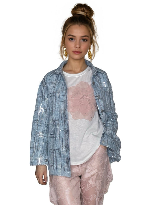 Clémence Shiny Denim Jacket