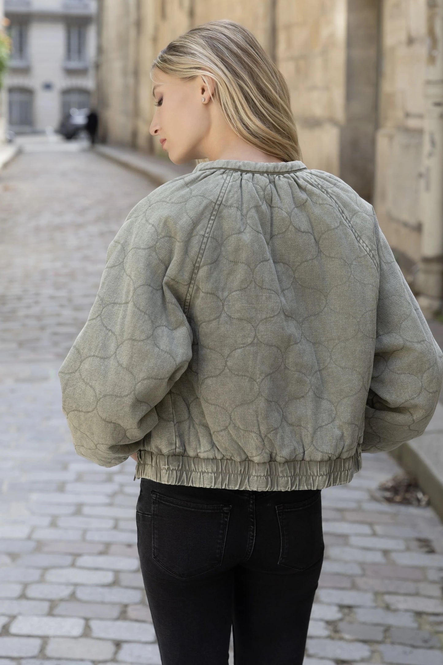 Céline Quilted Denim Jacket - ANNIVRE