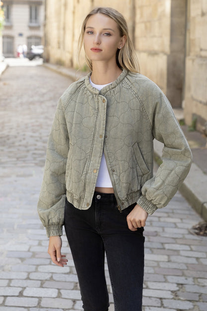 Céline Quilted Denim Jacket - ANNIVRE