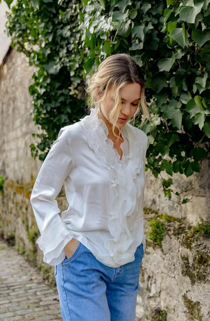 Colette Satin Blouse