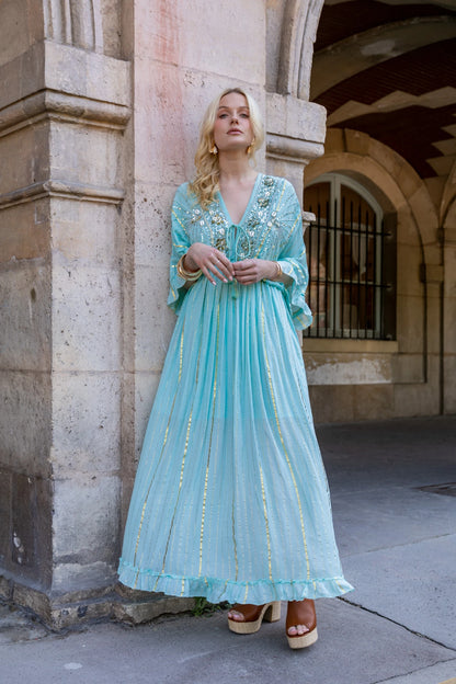 aqua dresses Naïa Embellished Maxi Dress