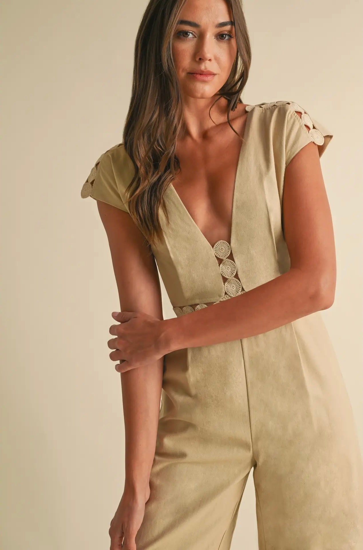 Solène Crochet-Lace Jumpsuit