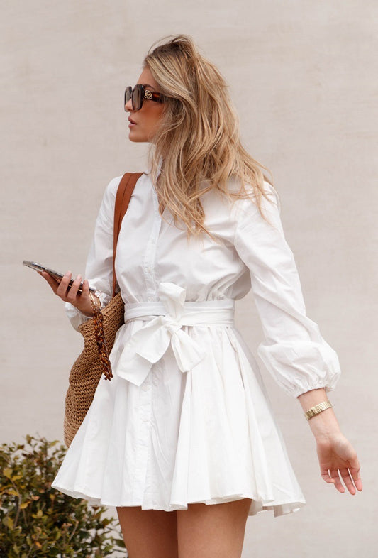 Amaris Poplin Skater Dress